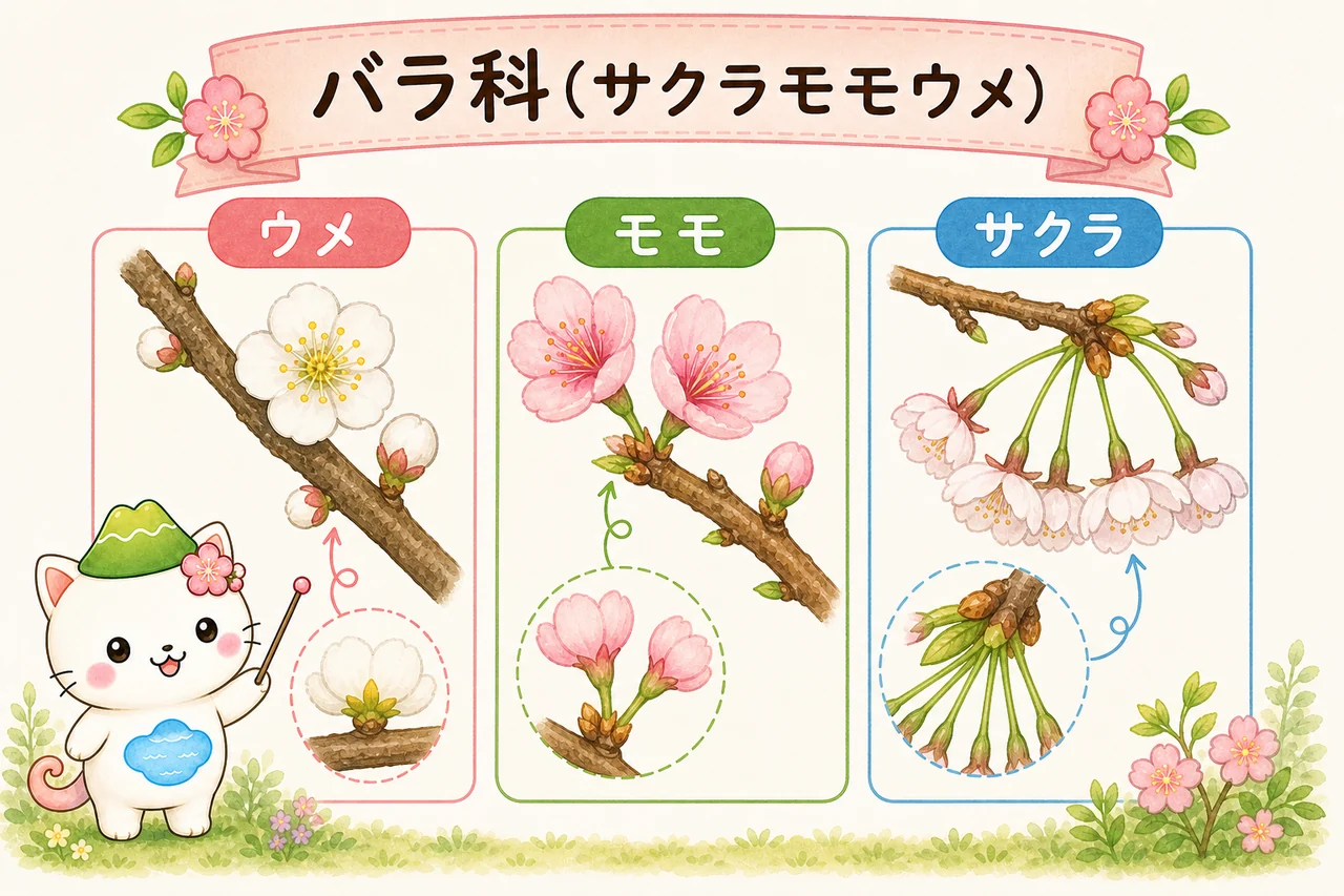 バラ科(サクラ、モモ、ウメ等)