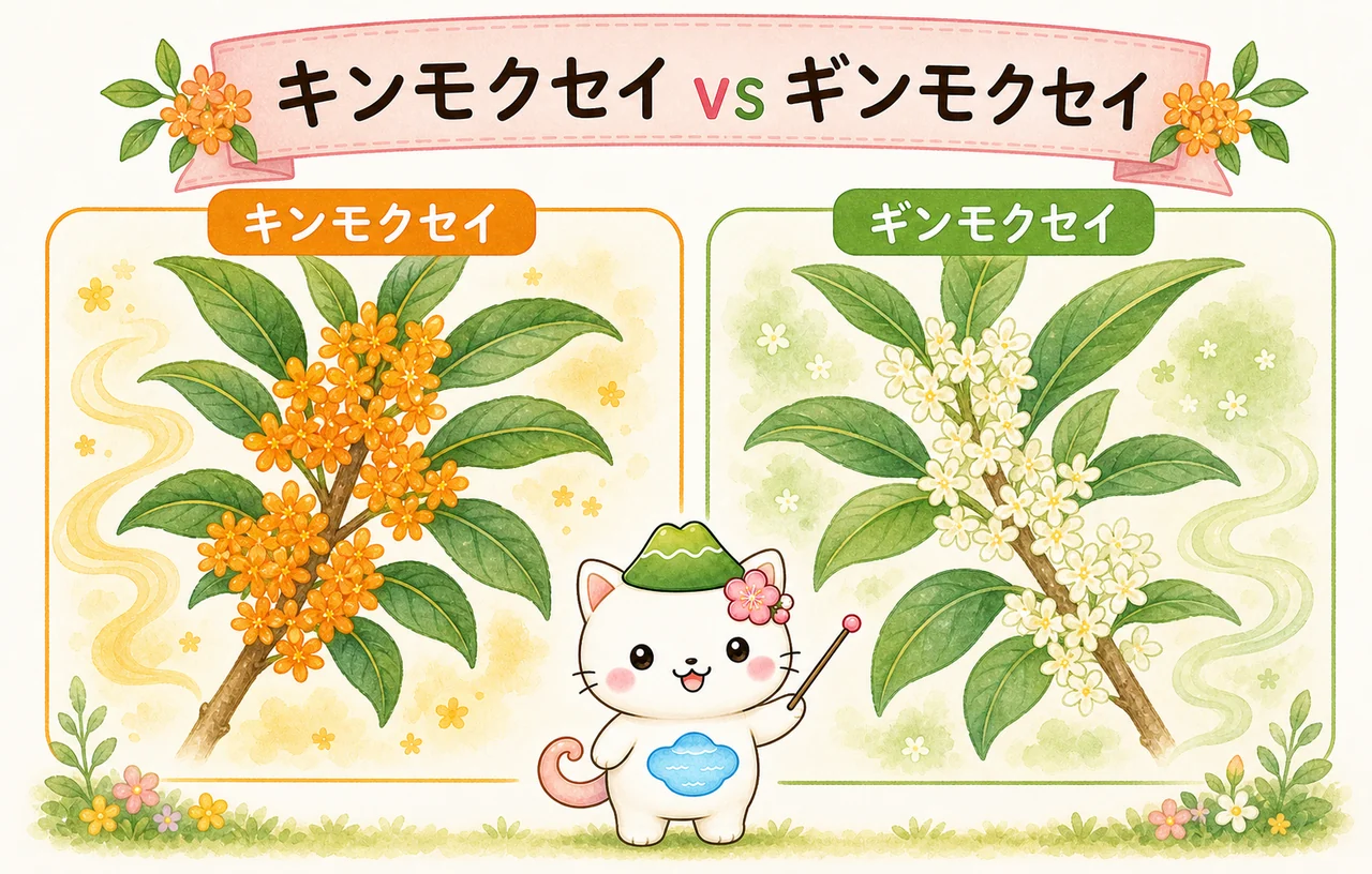 キンモクセイ vs ギンモクセイ