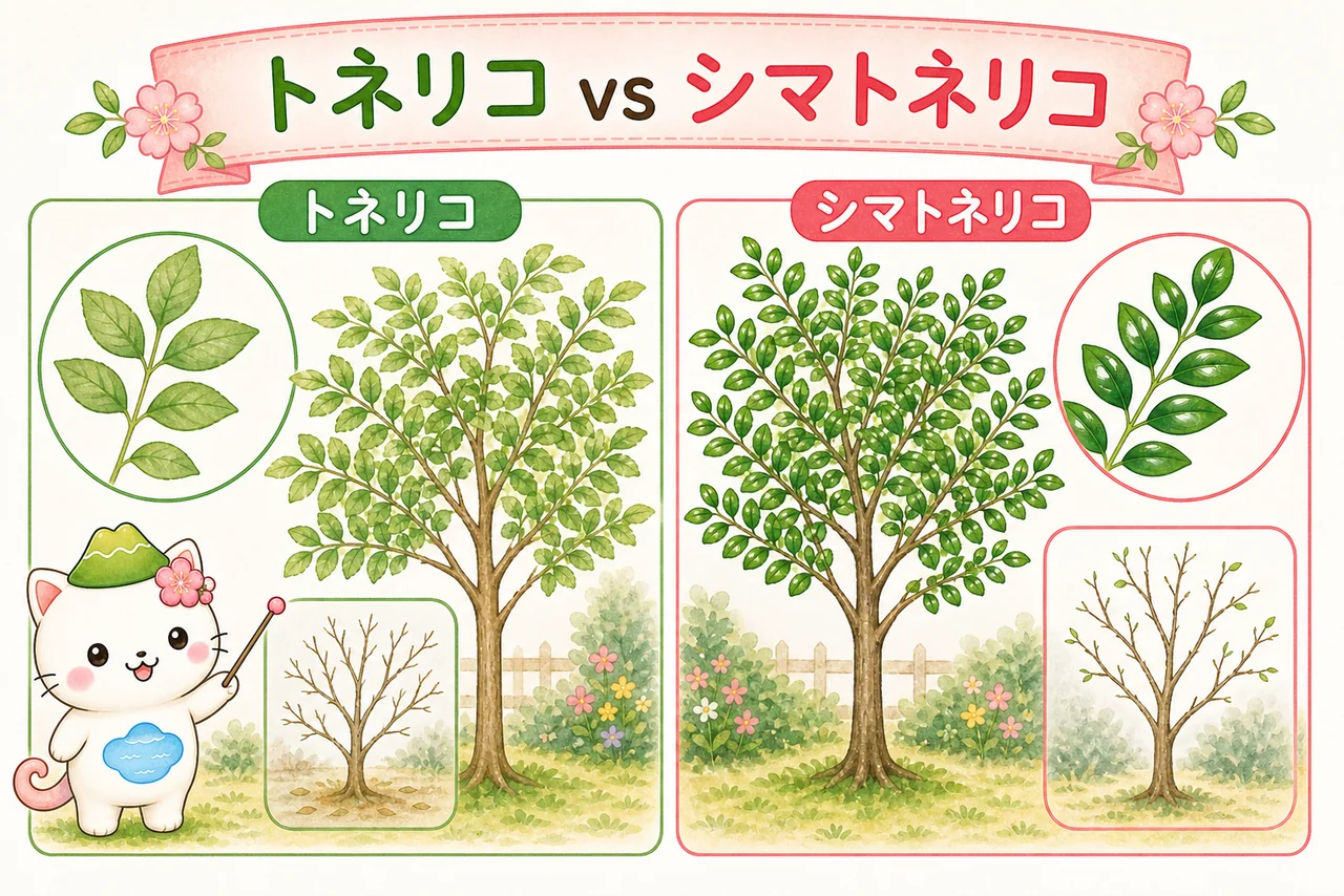 トネリコ vs シマトネリコ