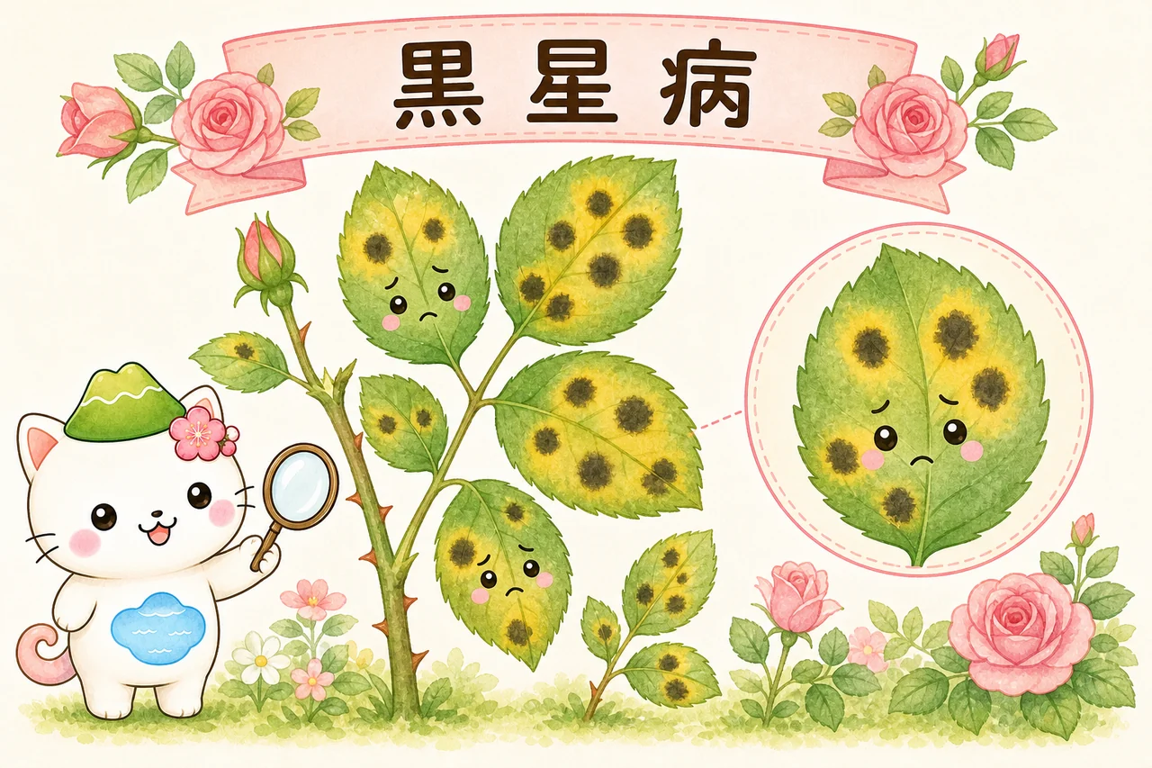 黒星病のイラスト