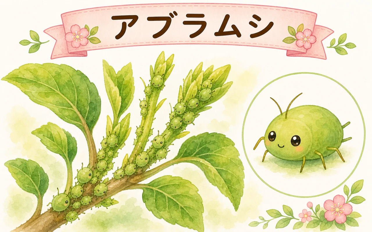 アブラムシのイラスト