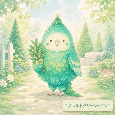 エメラルドグリーン